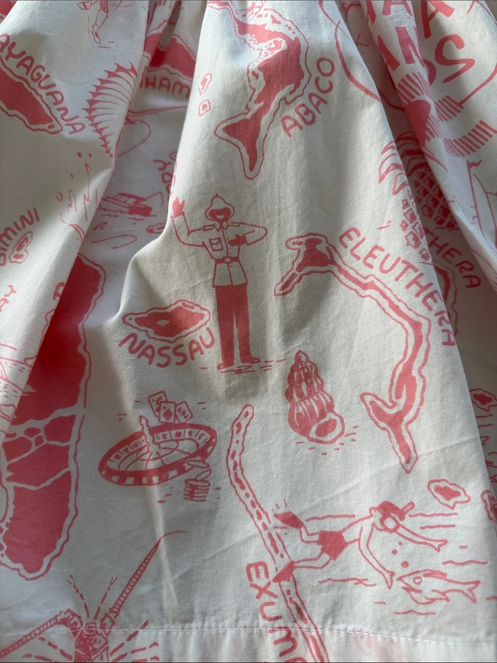 Bahama Hand Prints soft white