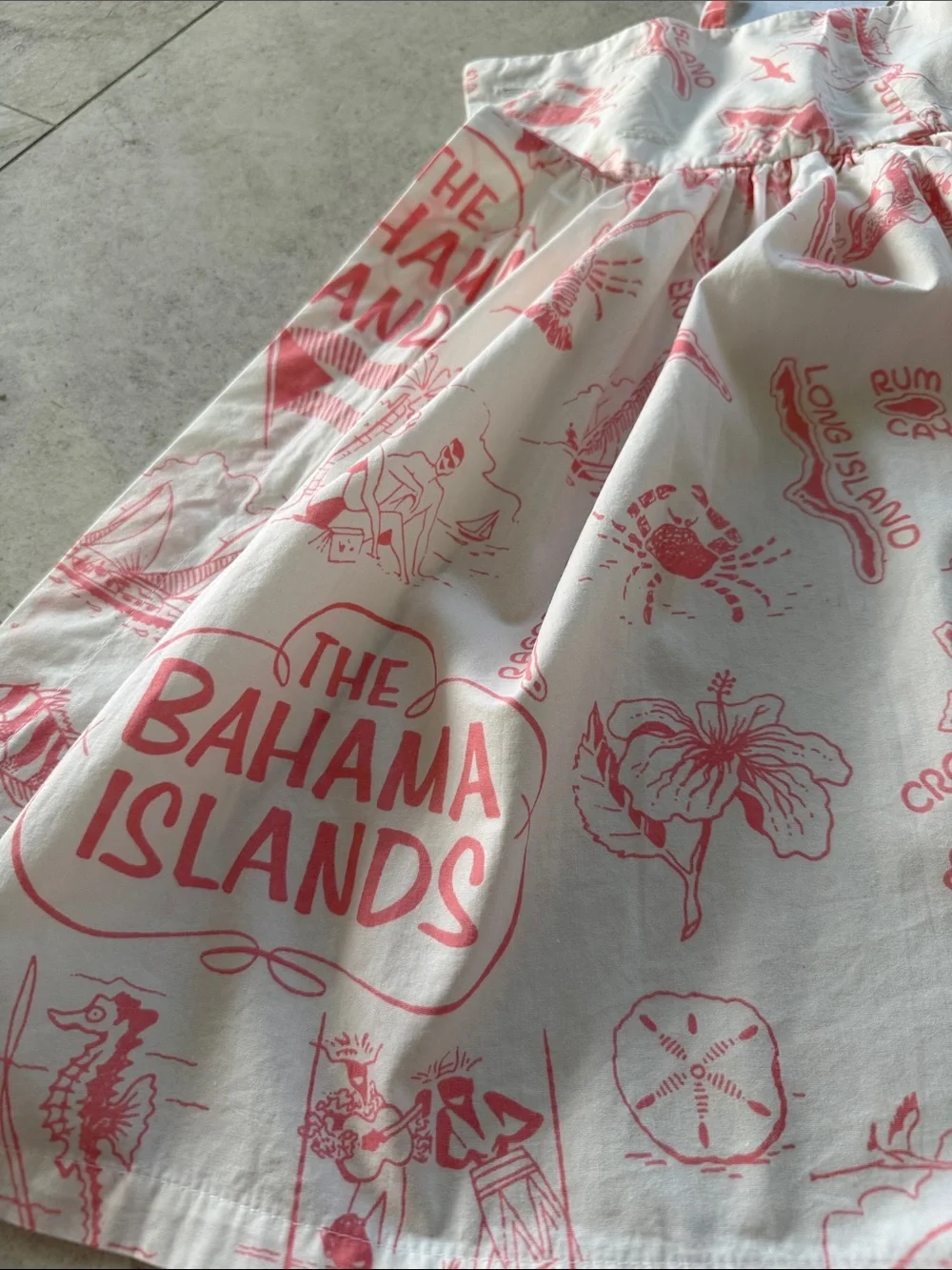 Bahama Hand Prints soft white