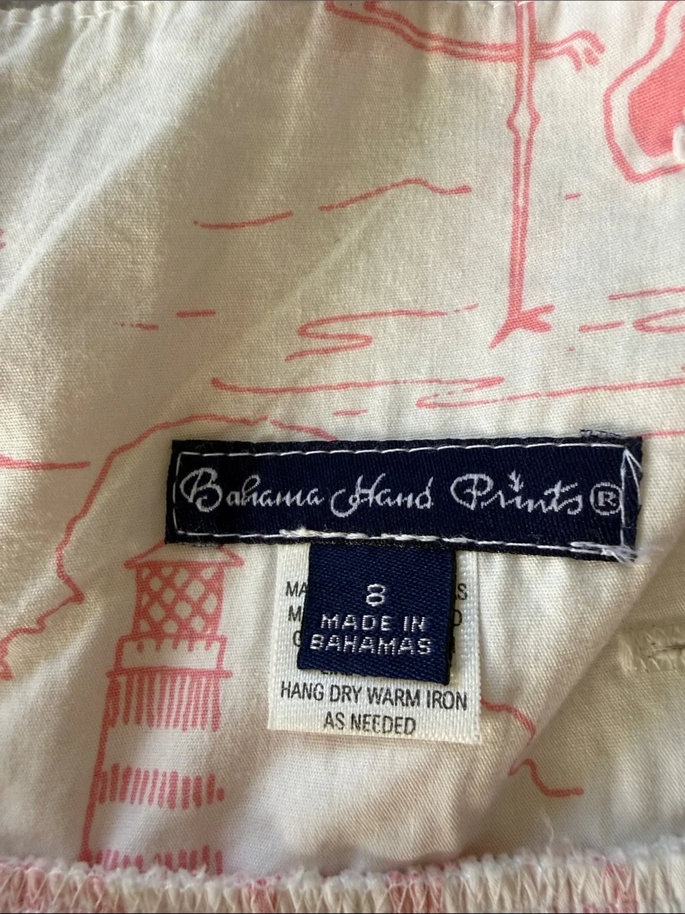 Bahama Hand Prints soft white
