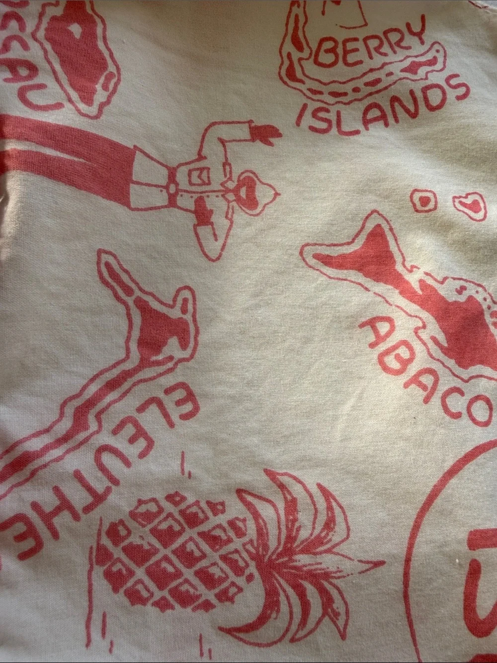 Bahama Hand Prints soft white