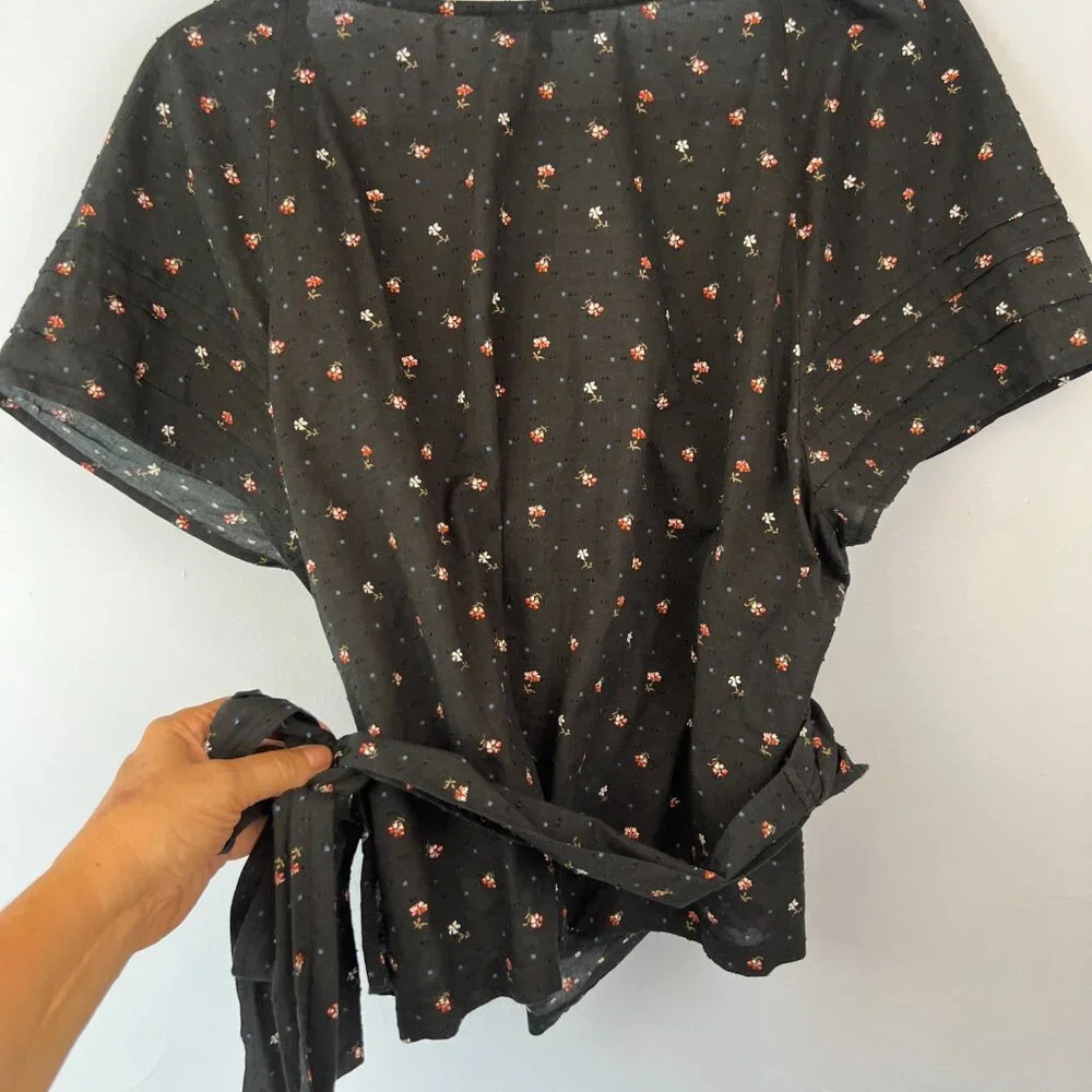 Madewell time tie blouse