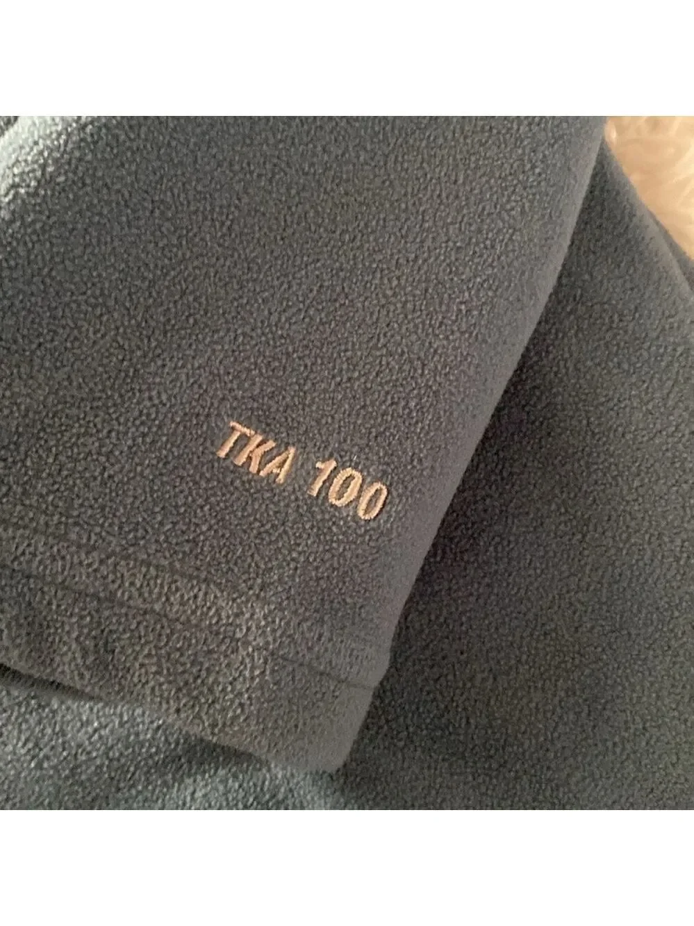 The North Face micro fleece blue pullover