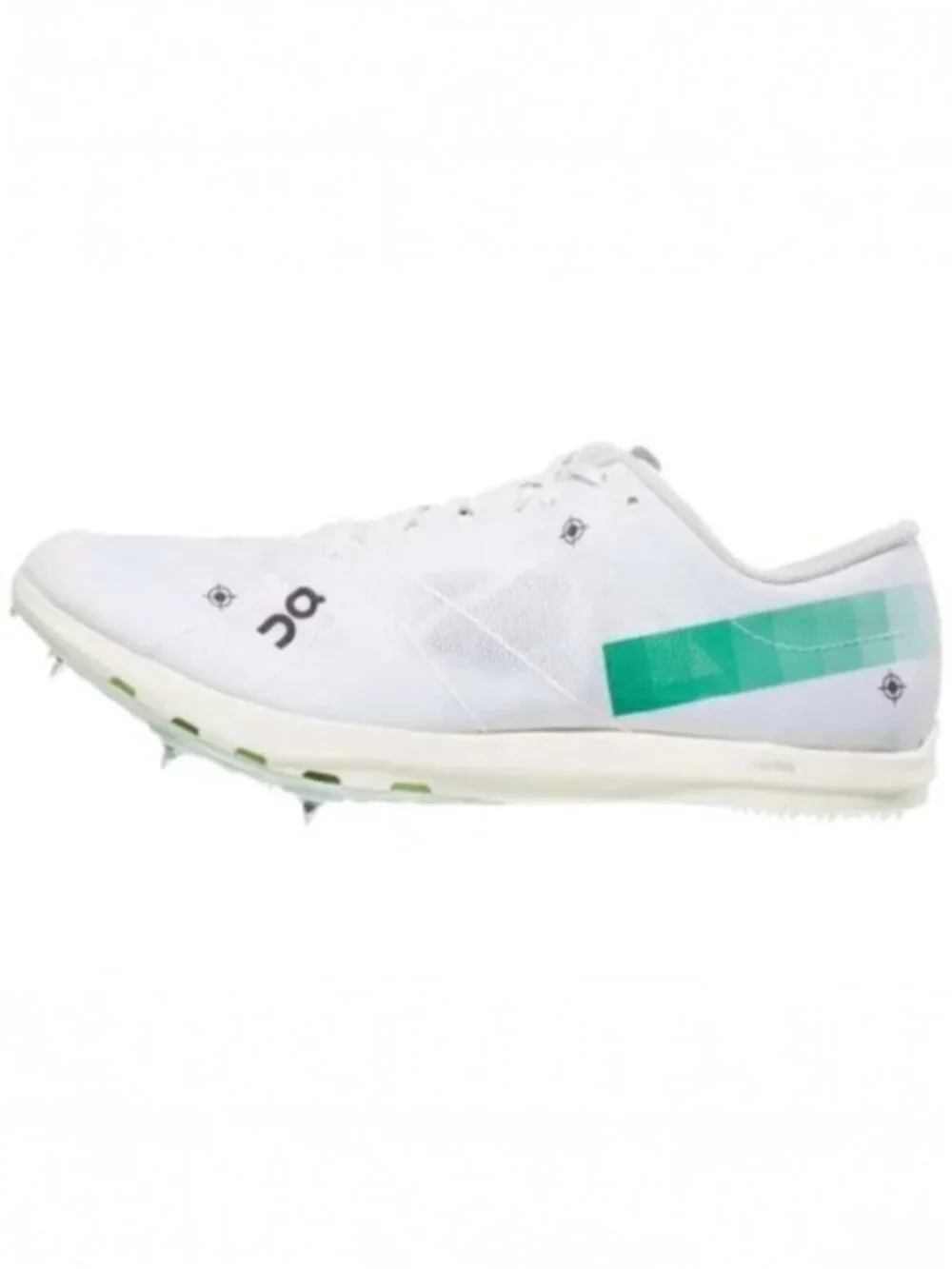 On Running Cloudspike White Track Racing Shoes Metal Spikes Swiss Engineering