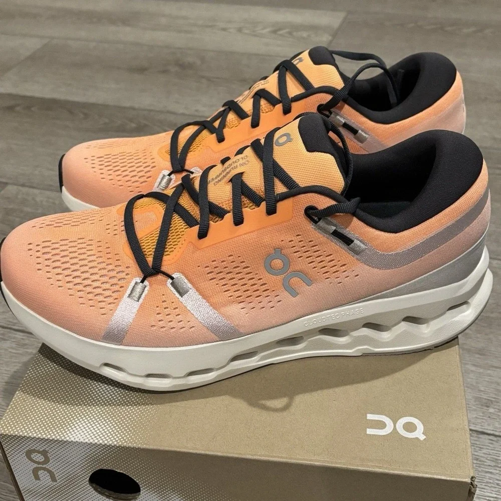 On Cloud Cloudsurfer 2 Tangerine Ivory Men's Size 12.5 Running Athletic Shoes