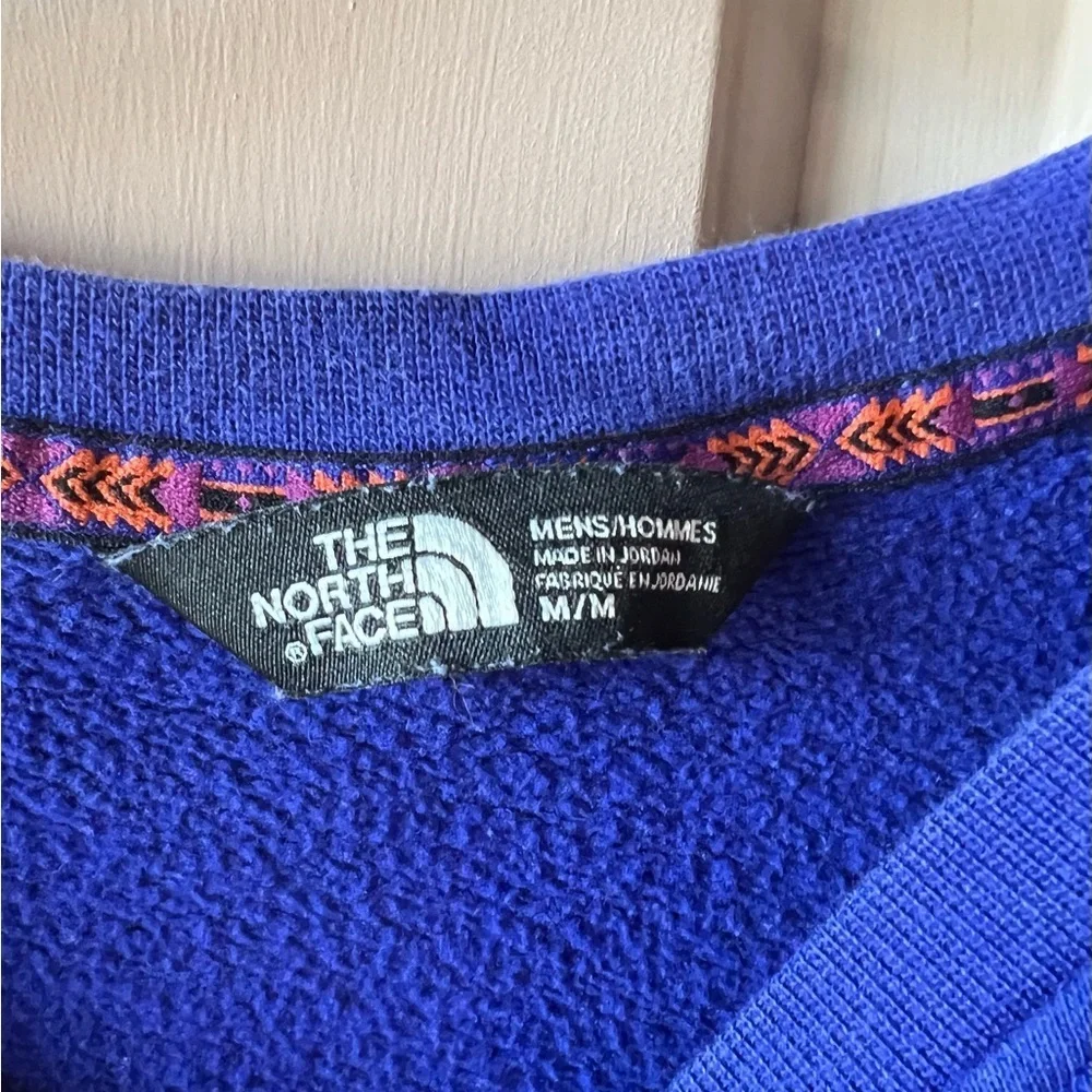 The North Face Purple Blue Multi 92 Rage Retro Collection Sweatshirt EUC M #1393
