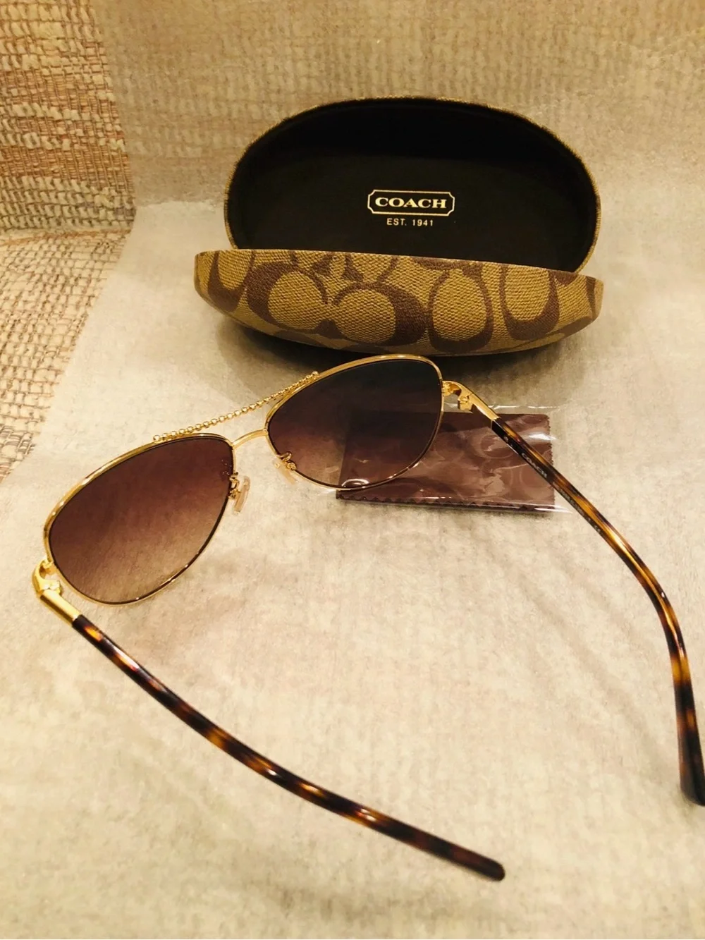 Coach aviator sunglasses
