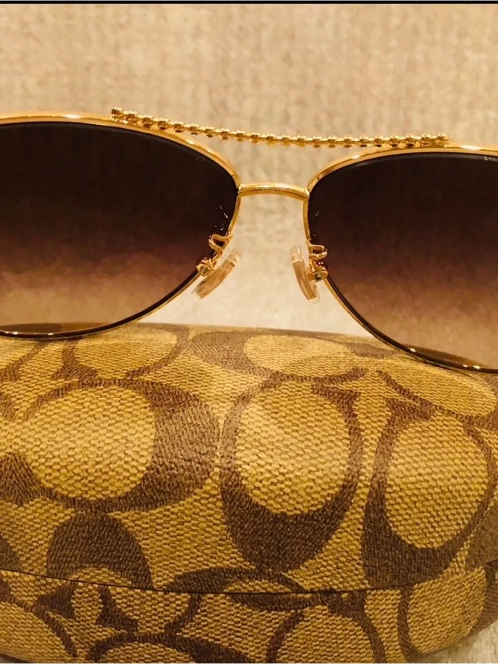 Coach aviator sunglasses