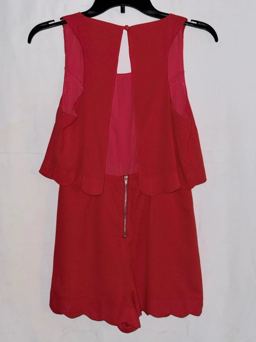 Lulu's Red Sleeveless Romper Size XS