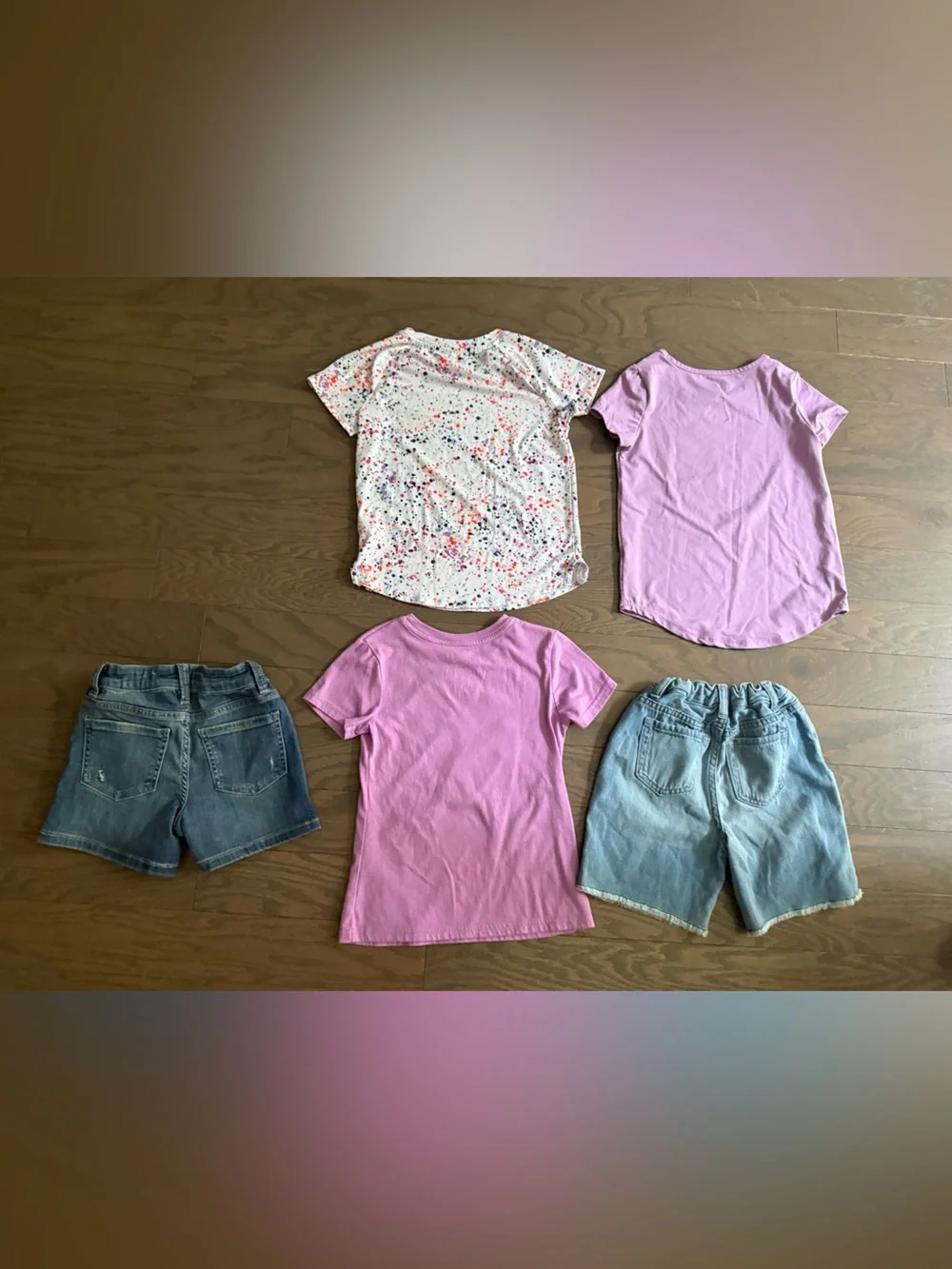Girls clothes lot Jean shorts shirts size 6 & 6x school athletic dri fit