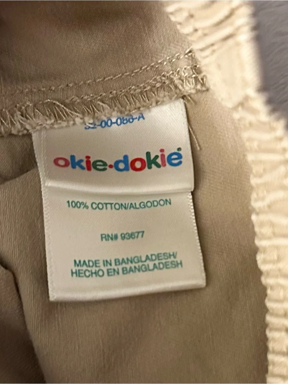 okie dokie lightweight tan