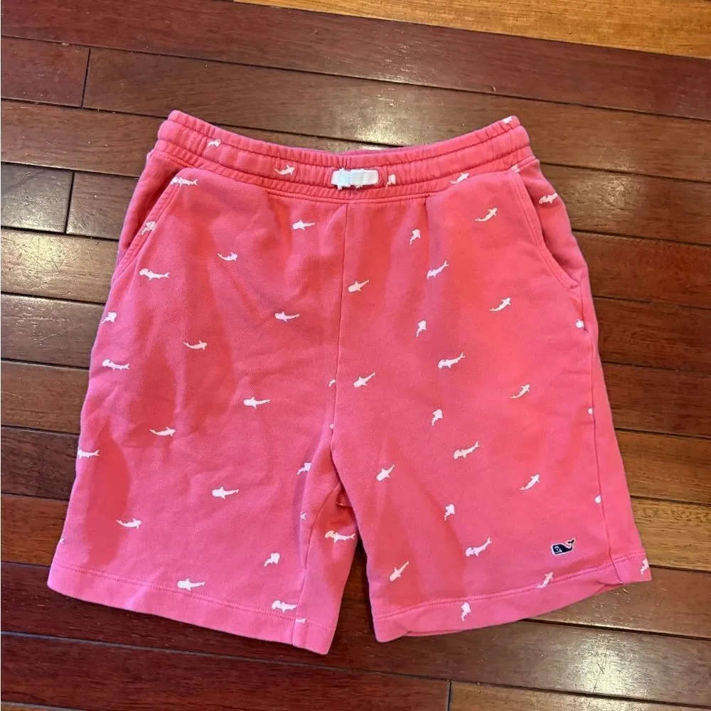Vineyard Vines Red Shark Print Shorts