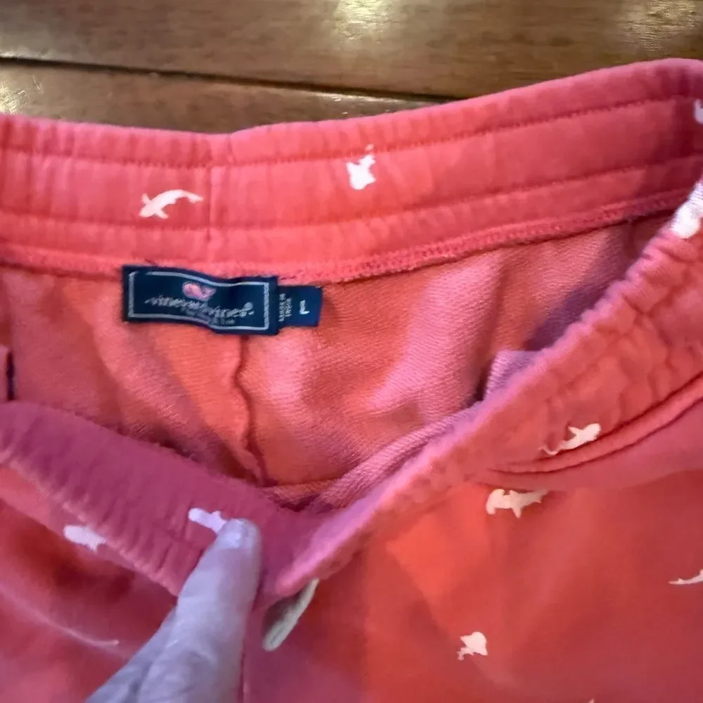 Vineyard Vines Red Shark Print Shorts