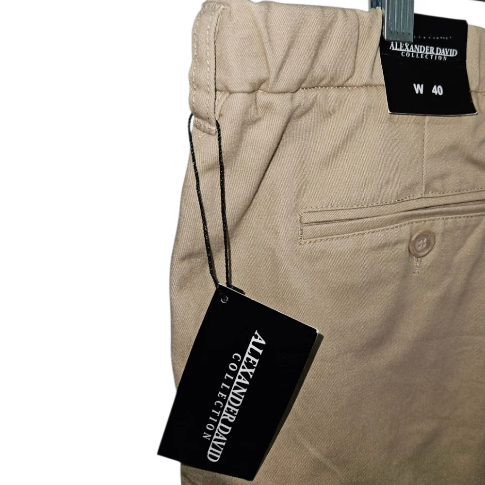 NWT Men's Alexander David Collection Khaki Shorts