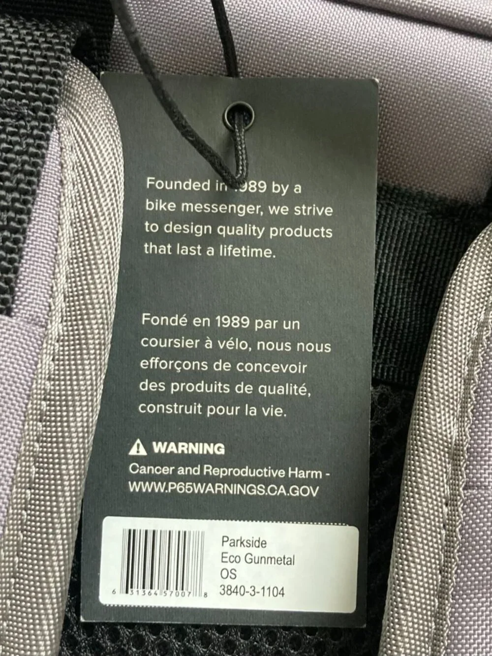 NWT Timbuk2 eco Parkside backpack Adobe Logo