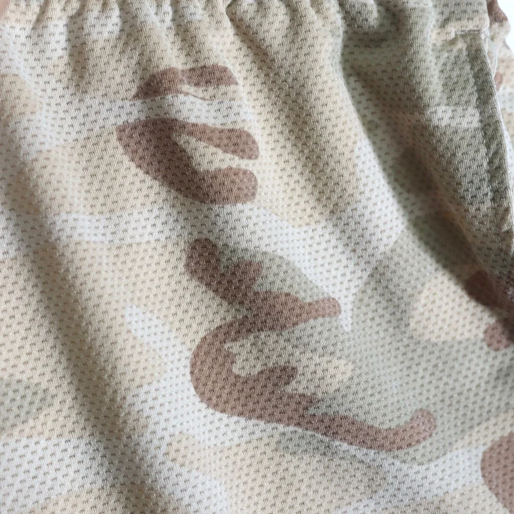 ASRV Training Shorts Mens Medium Tan Camo Mesh Unlined Athletic Gym DSG-0155
