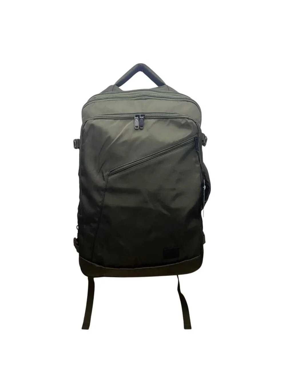 Matein Unisex Olive Green Nylon Adjustable Straps Convertible Travel Backpack
