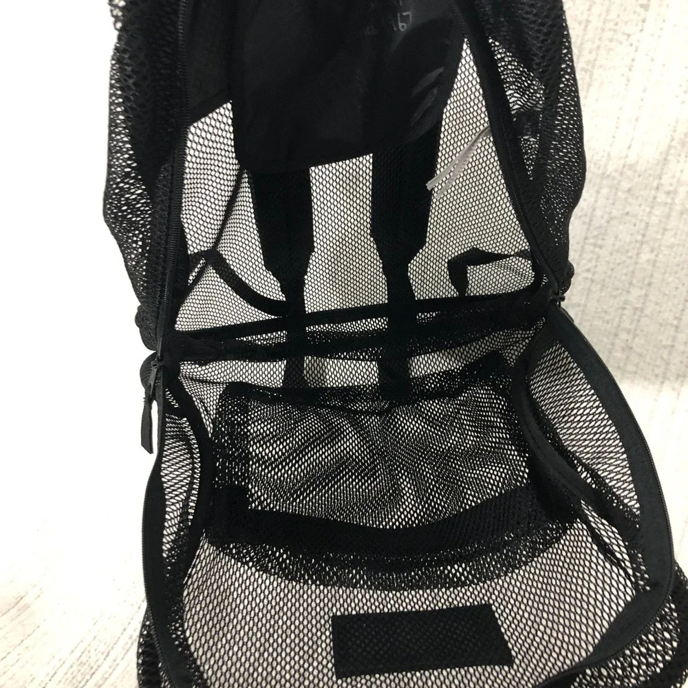 JanSport‎ Mesh Pack Backpack Black See Through School Bag JS0A2SDG 43x34.5x17cm