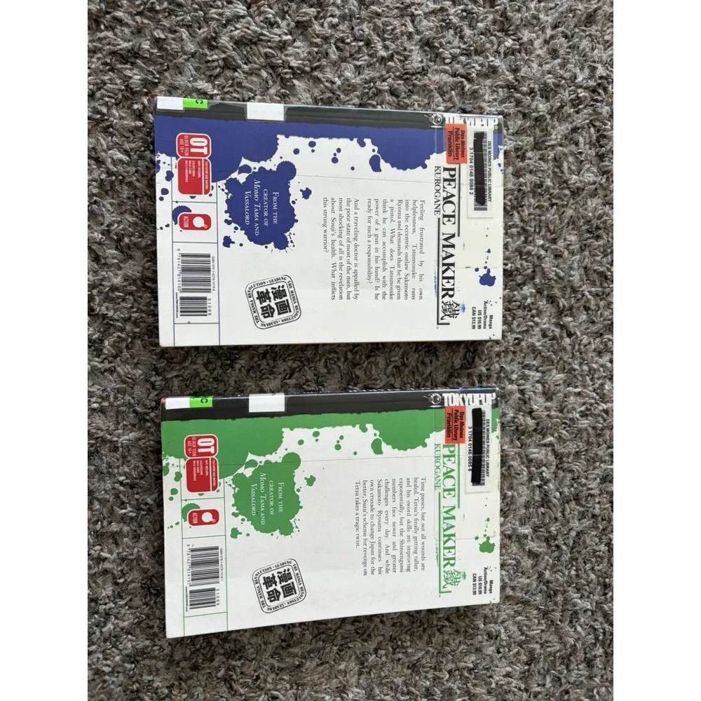 Peace Maker Kurogane VOLUME 3 And 4 By Nanae Chrono Manga Paperback Book Lot