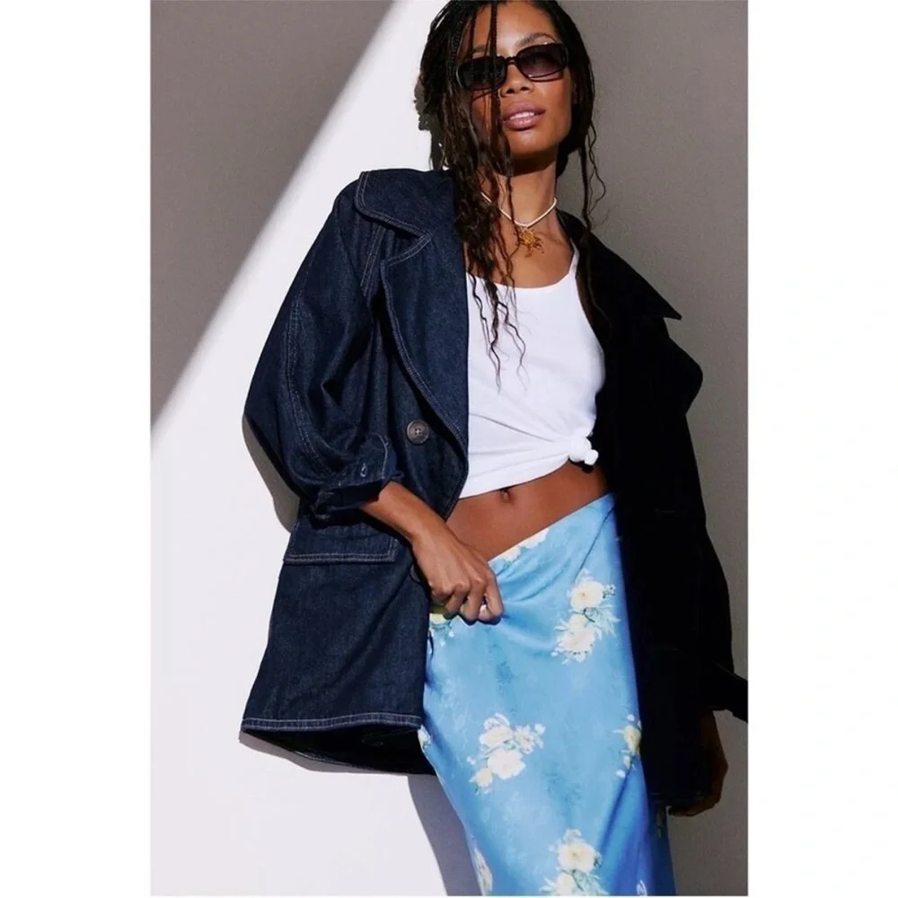 Free People denim blazer