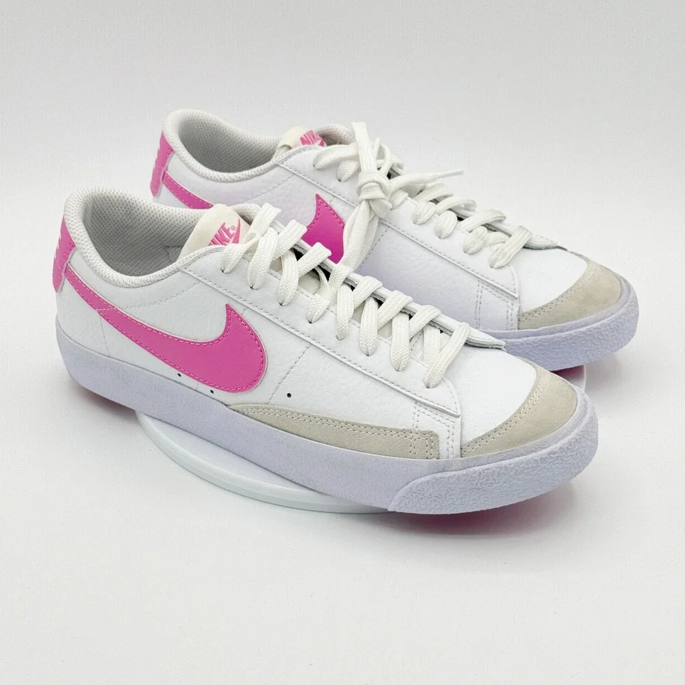 Nike Blazer Low Size 6.5Y Big Kids GS White/Pink - New no box * Imperfection