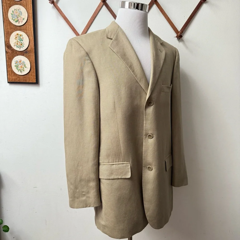 Moygashel Irish Linen Tan Blazer