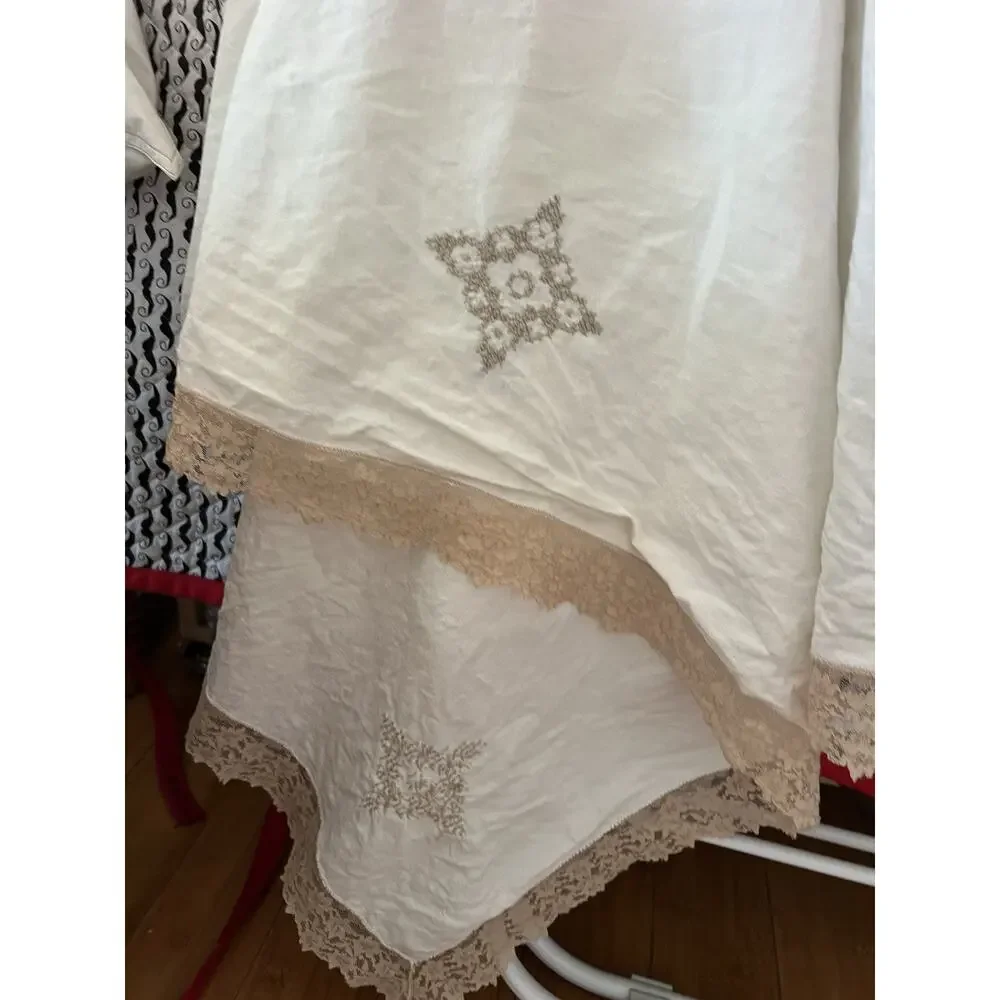 LinenTablecloth vintage white