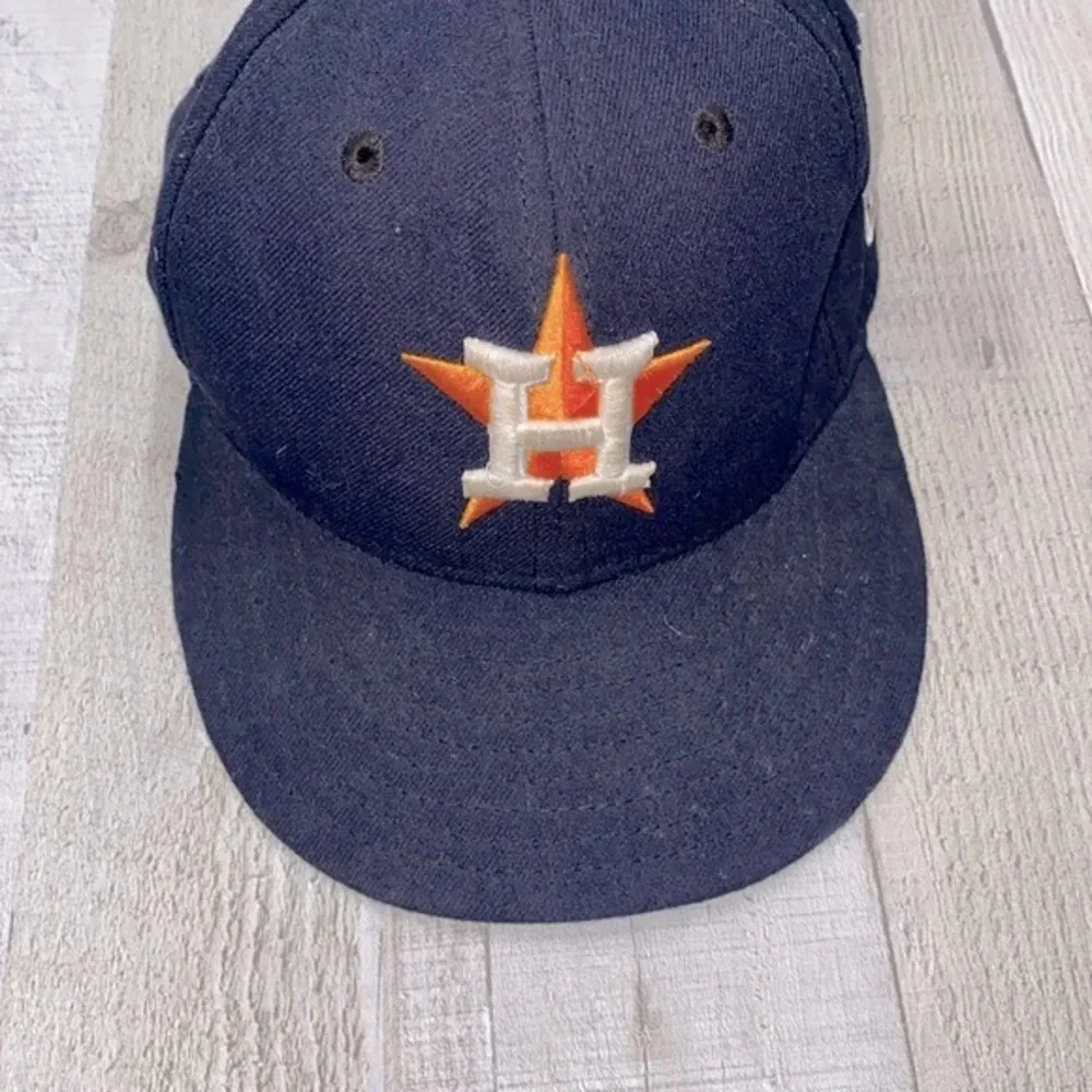 Mens Houston Astro’s New Era Authentic Collection On Field 59Fifty fitted hat