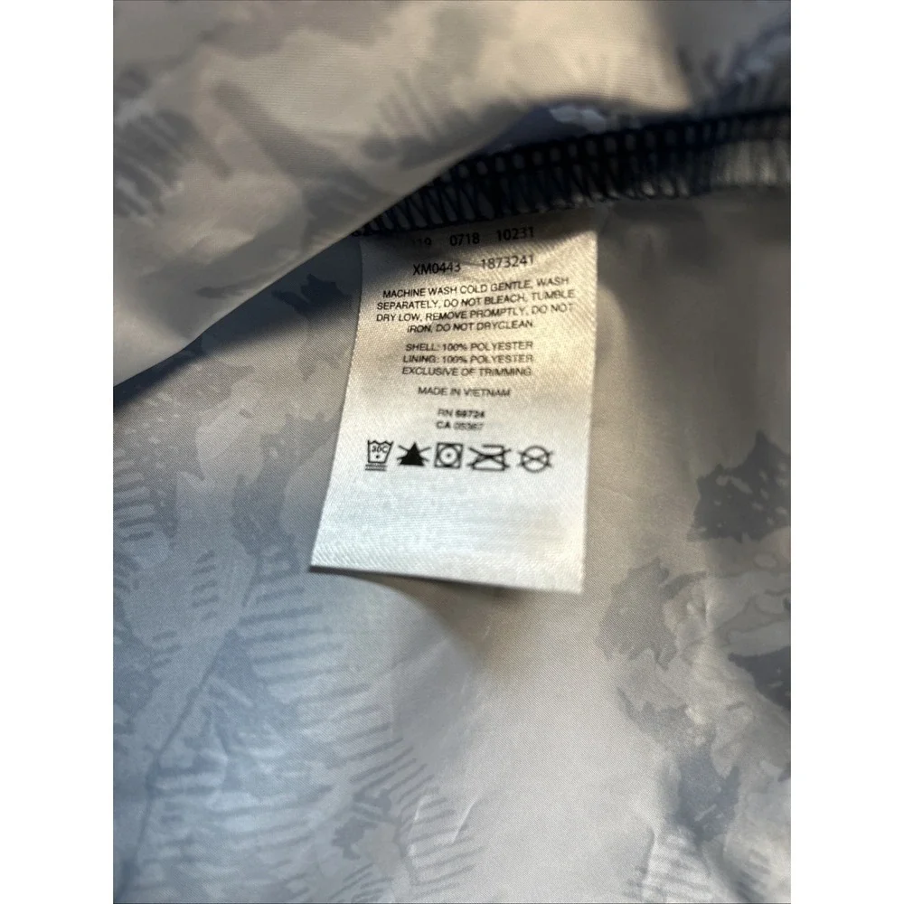 Columbia Men's Lightweight Wind Breaker Jacket Medium Blue Hooded