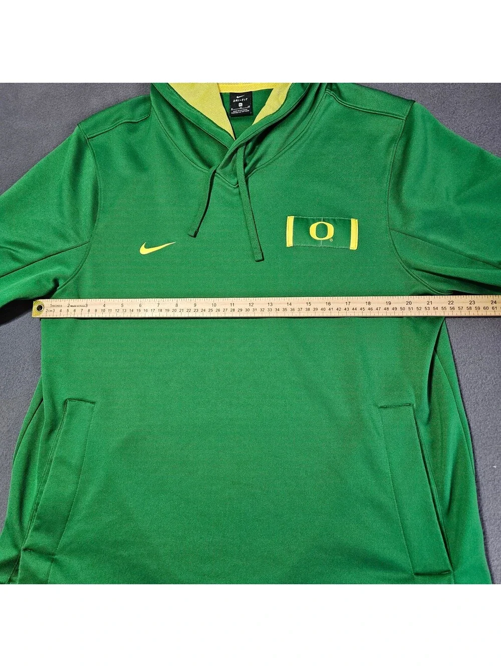 Nike Swoosh Oregon Ducks Short Sleeve Hoodie Mens XL Dri Fit University of OR