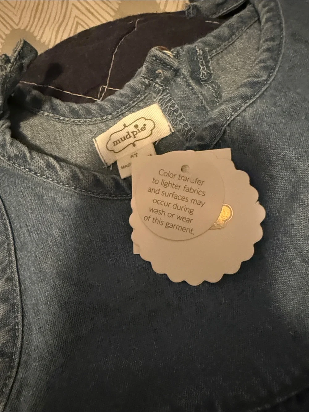 Mud Pie back soft button