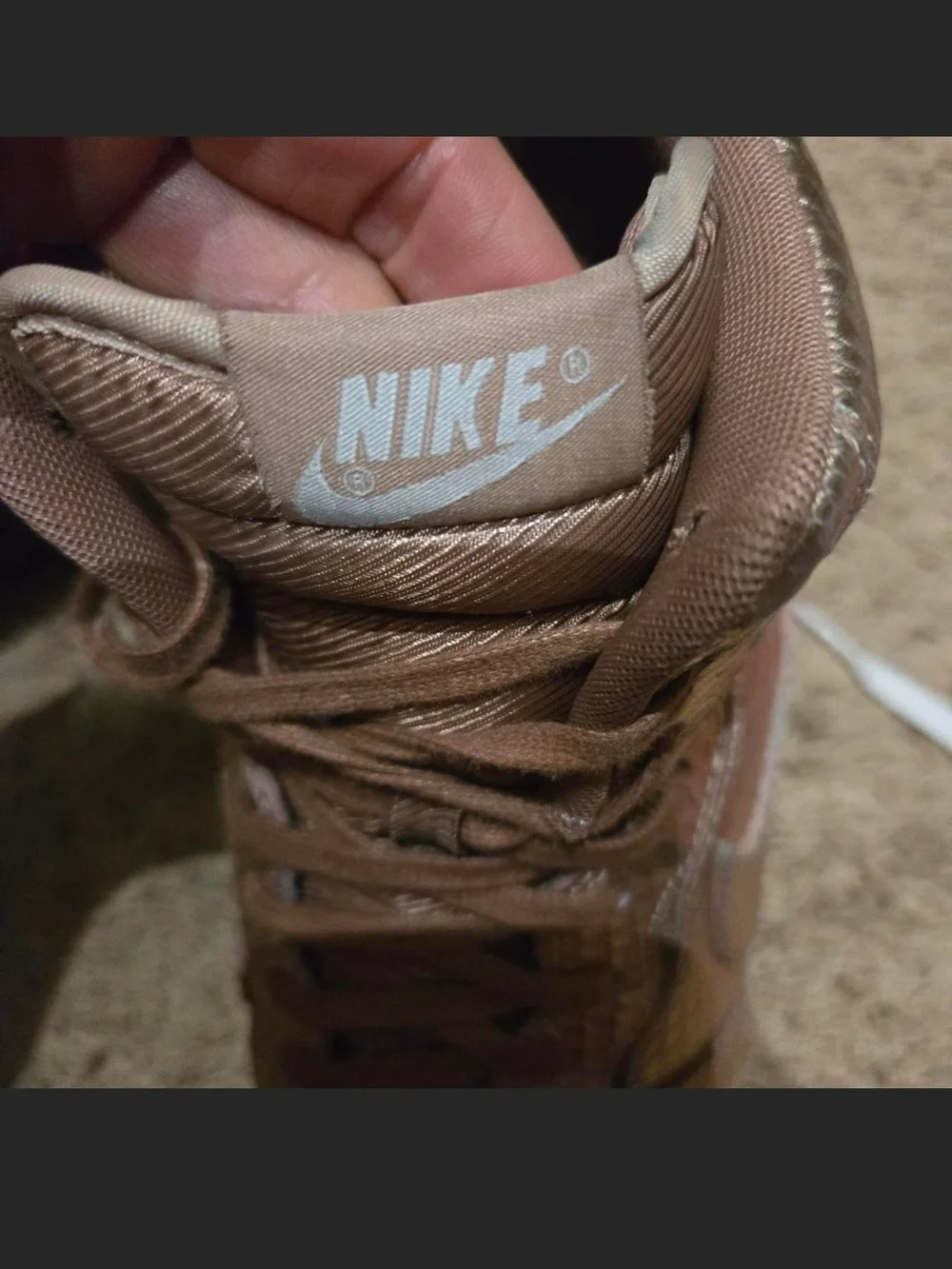 Nike Metallic Rose High-Top Sneakers