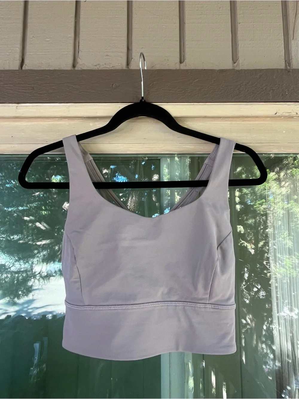 Lululemon — Long Line bra Light Lavender