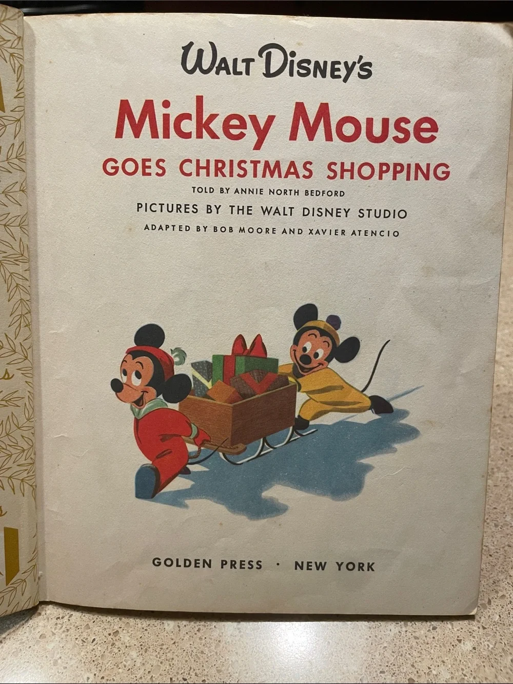Little Golden Book classic walt