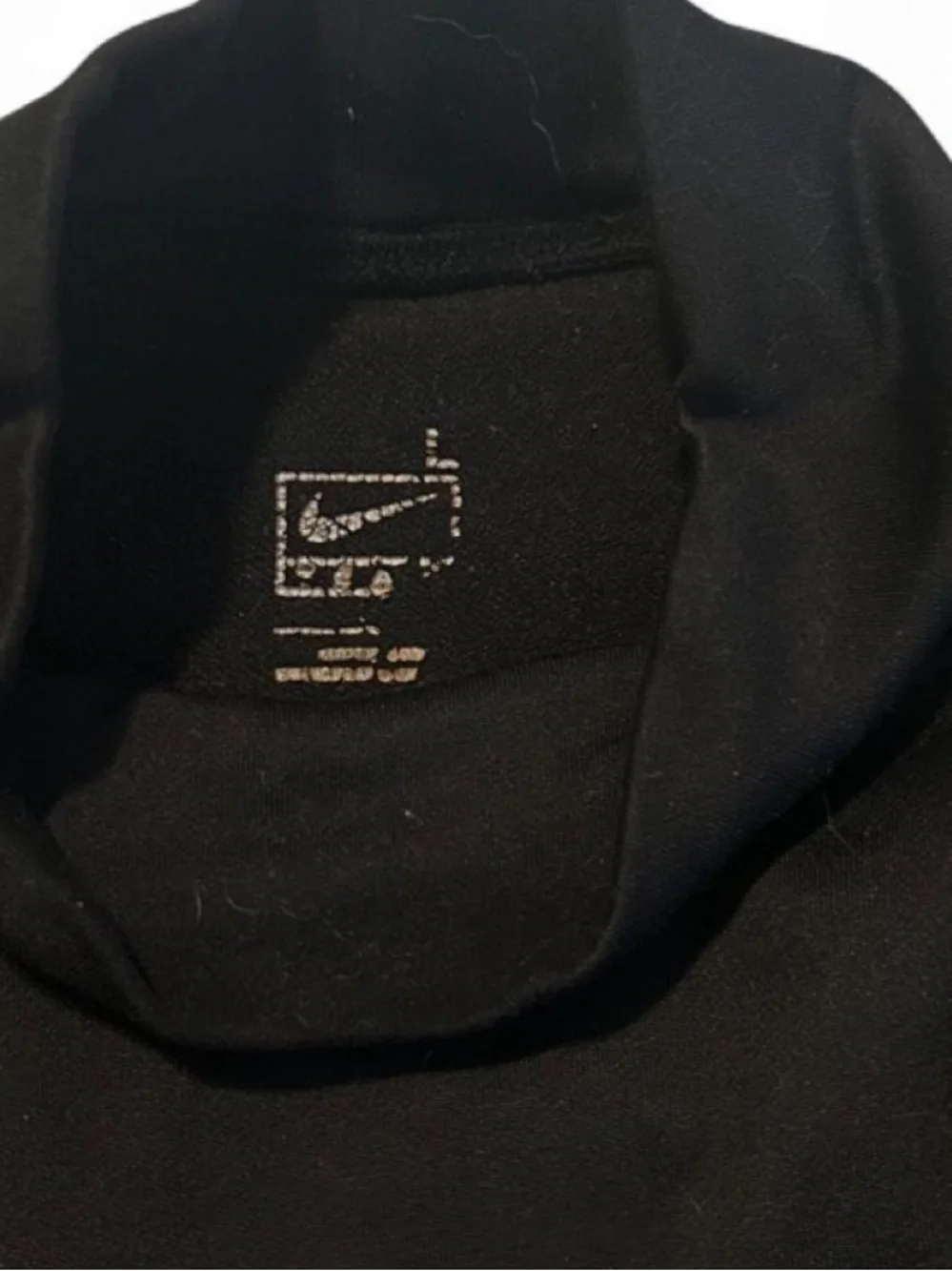 Nike Black Long-Sleeve Turtleneck Performance Top