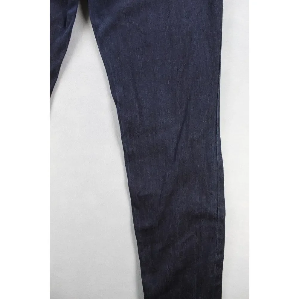Tory Burch Super Skinny Jean Leggings Women's 31 Dark Wash Gold Hardware
