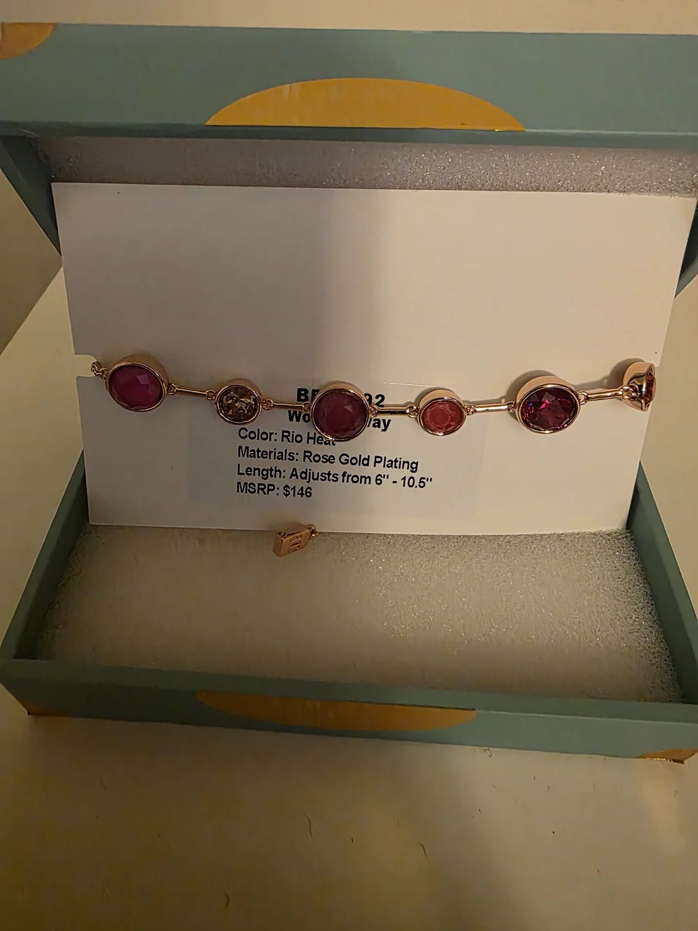 Jewel Candy Rio Heat Rose Gold Plated Bracelet