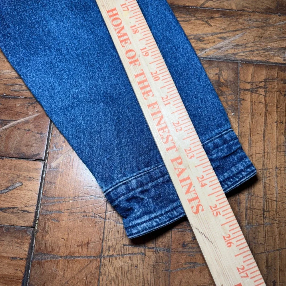 Fried Denim Mens Dark Wash Slim Fit Trucker Jacket Blue Size Medium