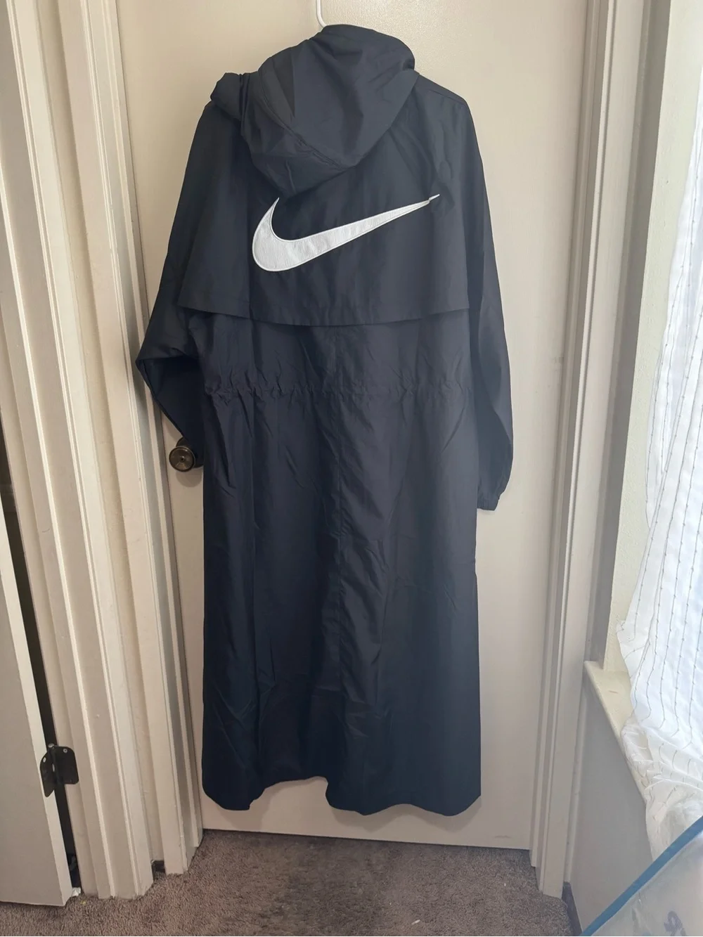 Nike Sportswear Essential Trench Coat Jacket with hoodie