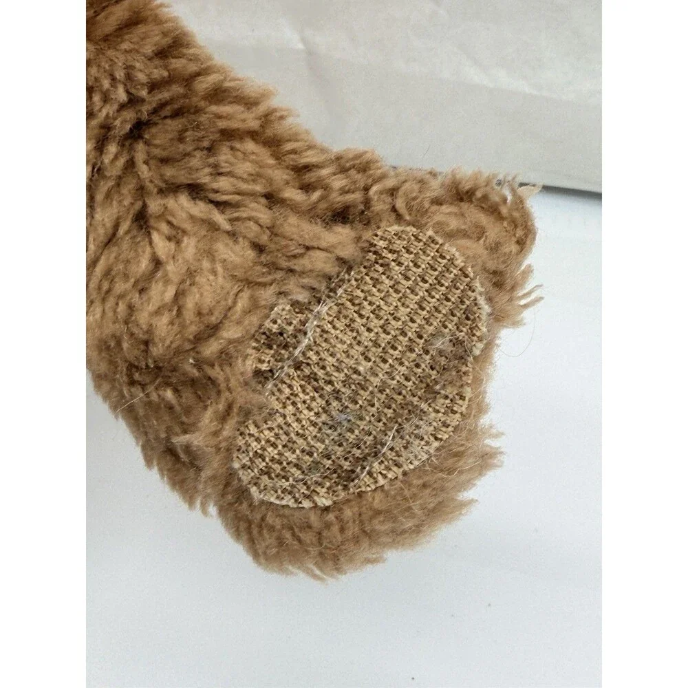 RARE 1980 Dakin Peek A BOO Bear In Orange Shirt 15” Brown Stuffed Animal Toy