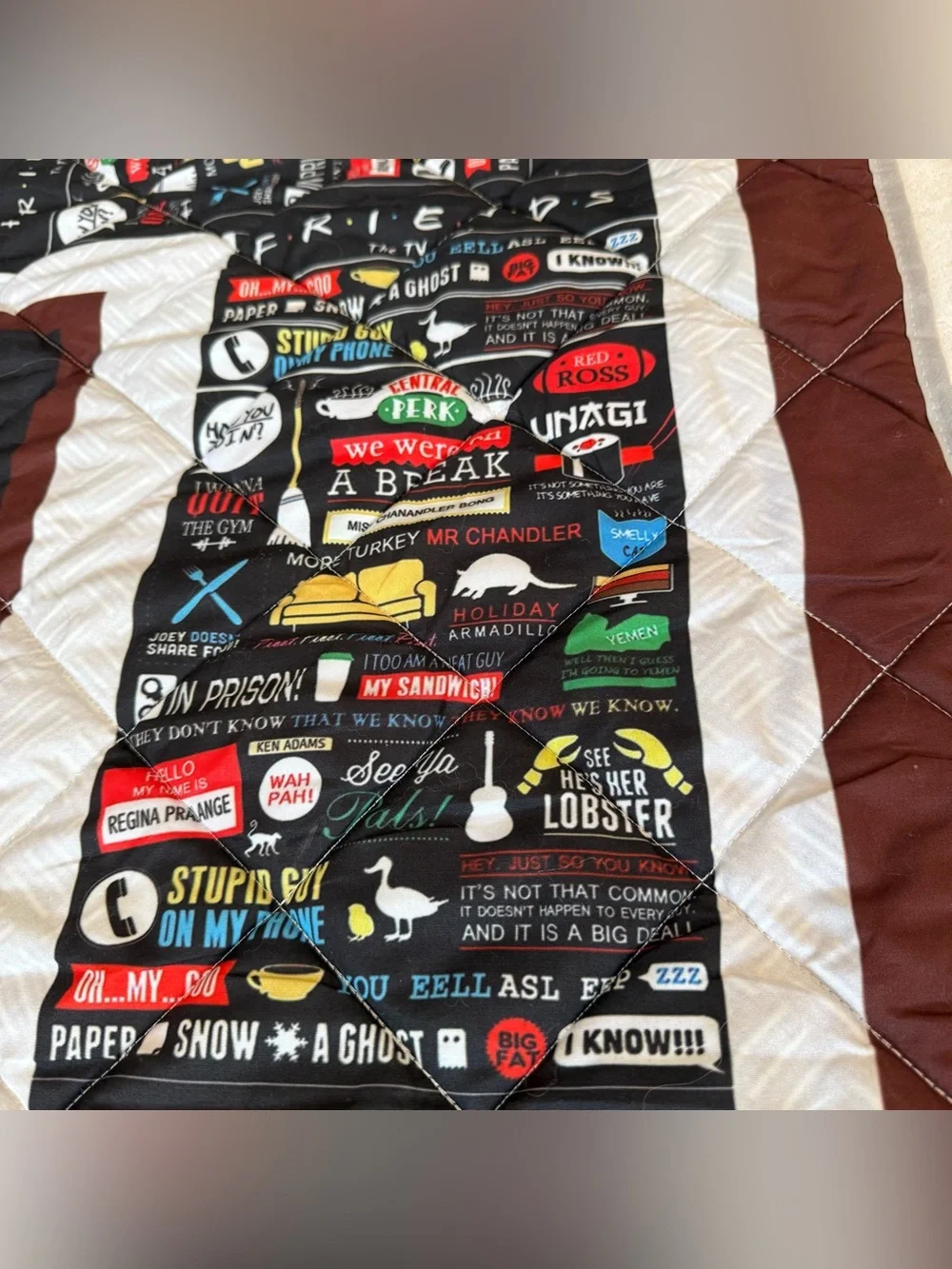 Friends TV Series vintage quilted