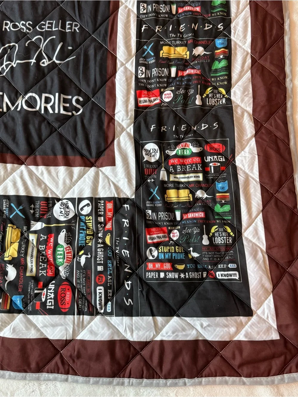 Friends TV Series vintage quilted