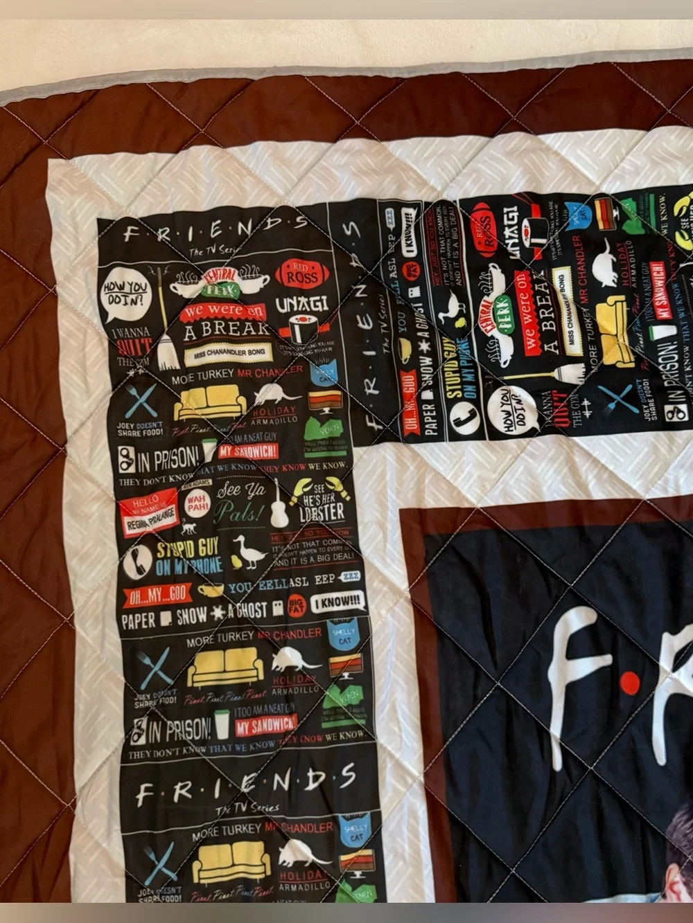 Friends TV Series vintage quilted