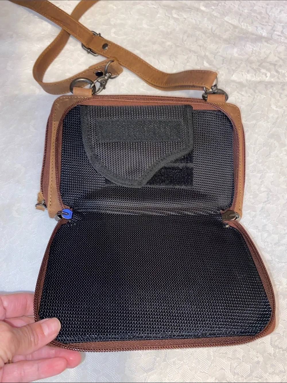 Concealed Carry Millie Leather Crossbody