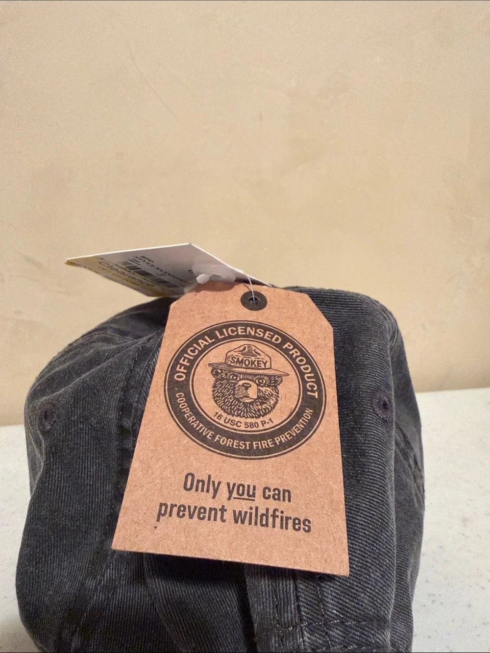MAD Engine Smokey Bear Black Dad Hat with Embroidered Patch