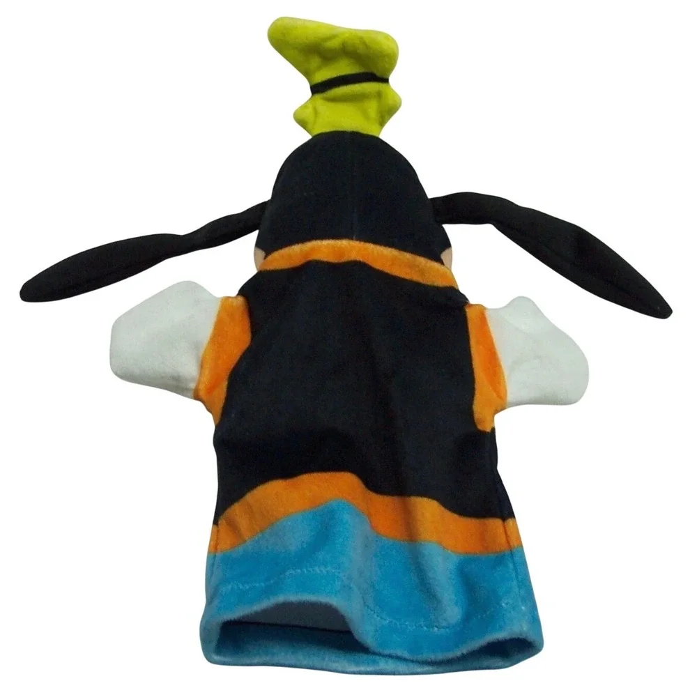Disney Goofy Hand Puppet Plush Character Toy Orange Black Blue Classic Animation