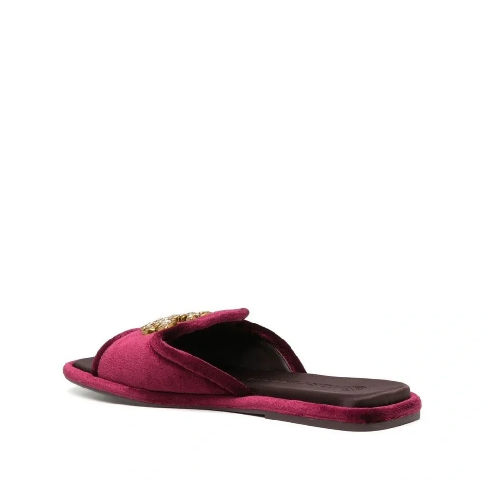 NWT Tory Burch Embellished Logo Velvet Scandals, Be summer ready with this.