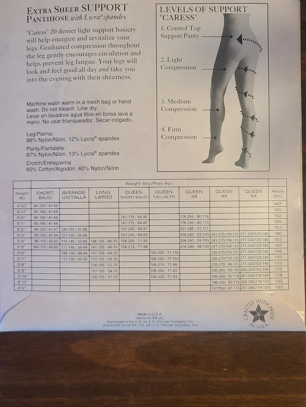 Worthington Sheer Caress Pantyhose in Navy Size Queen Tall NWT Vintage