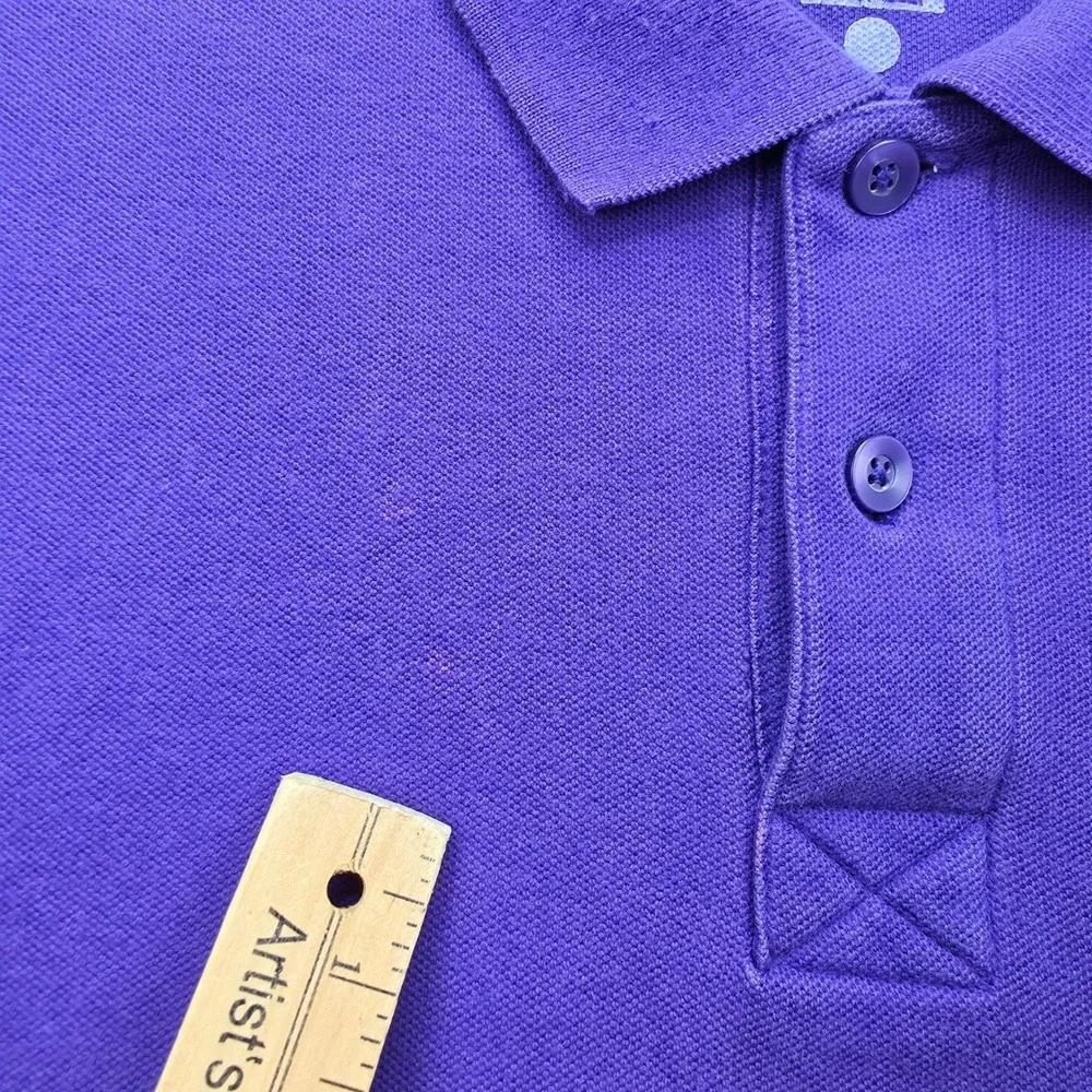 Nike LSU Tigers Team Edition Pique Polo Shirt Mens XL Purple Short Sleeve NCAA