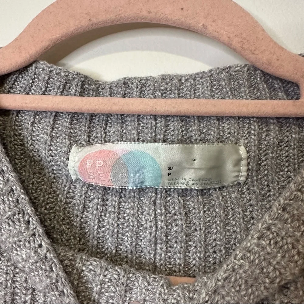 free people beach freya sweater top size small