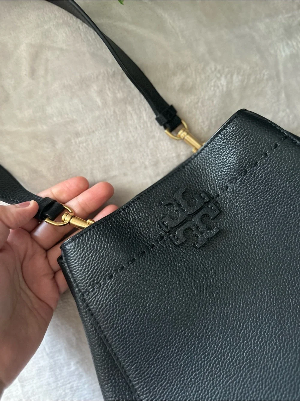Tory Burch classic pebbled